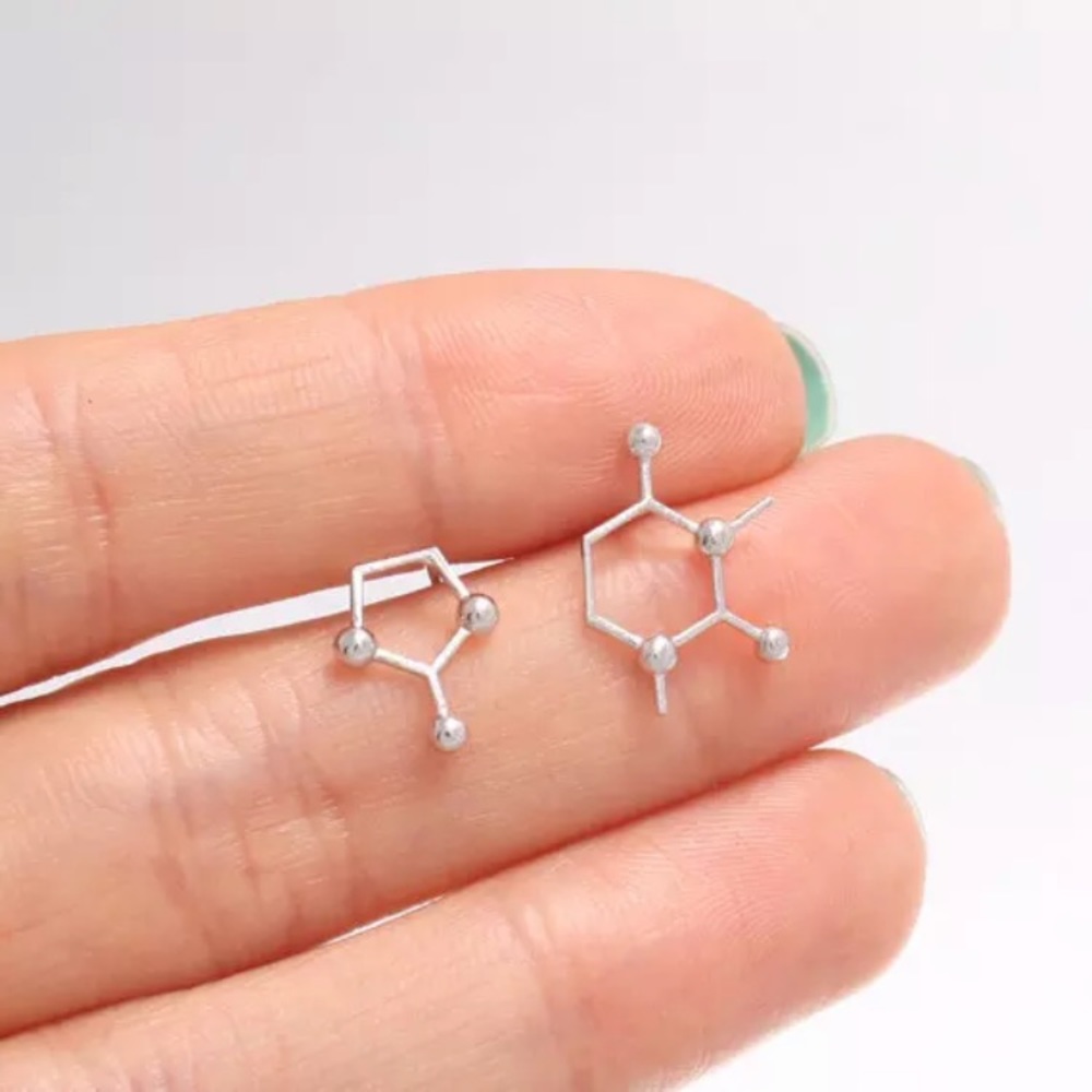 “Espresso Yourself” Coffee Caffeine Molecule Ear - Picture 6 of 8